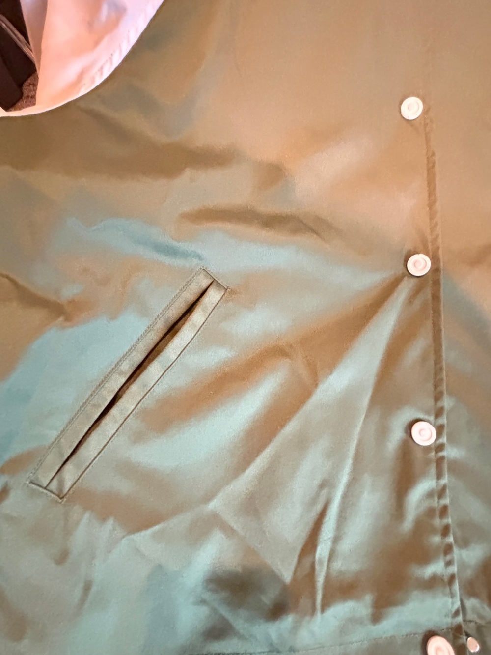 Hunter for Target Olive Green and Cream Varsity Bomber Jacket XL - Picture 6 of 9